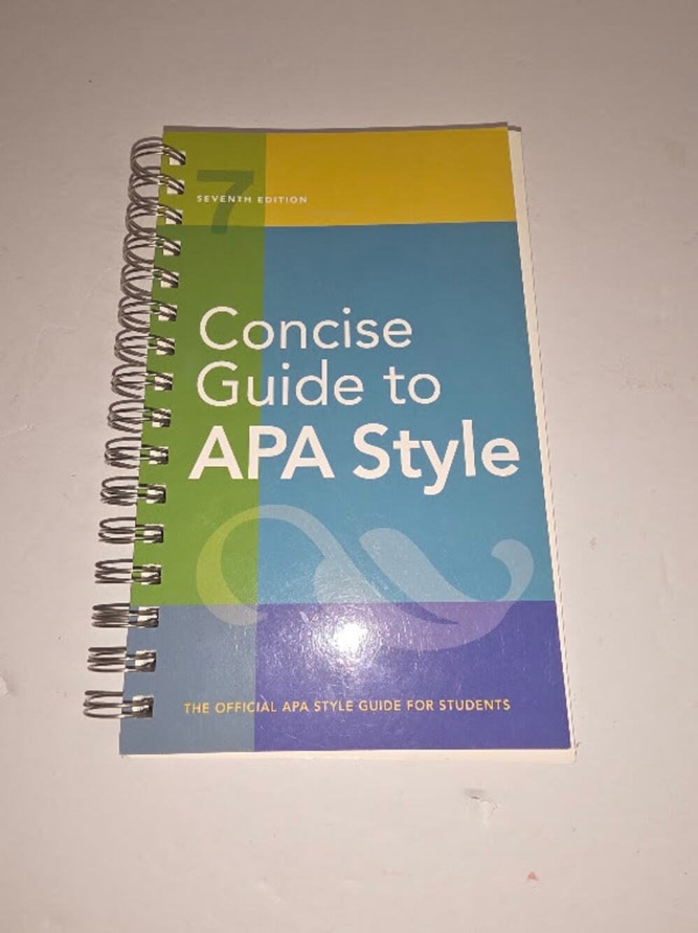 American Psychological Association Concise Guide to APA Style 7th Ed Spiralbound